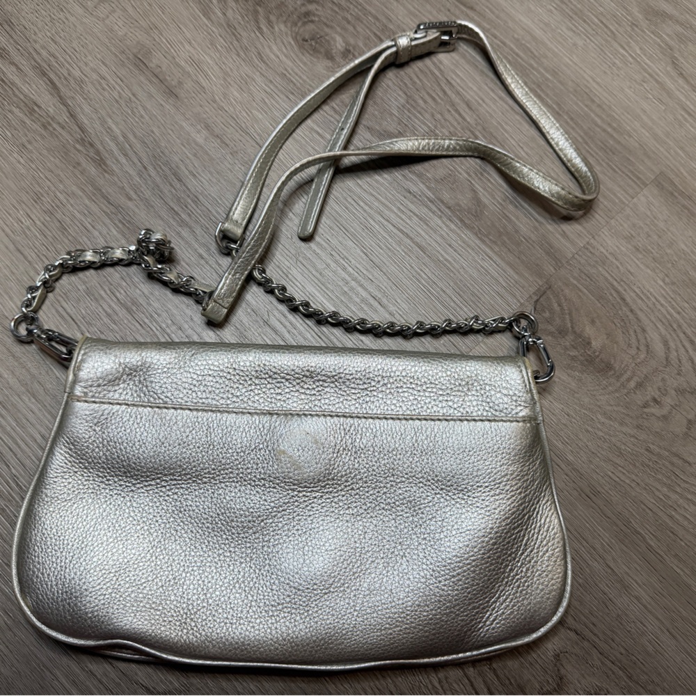 Tory Burch Silver Leather Crossbody - Picture 2 of 16